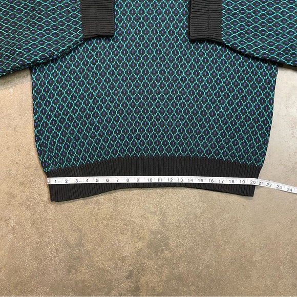 Vintage Reed St. James Wool Blend Geometric Crewneck Sweater Made in USA - Picture 8 of 8